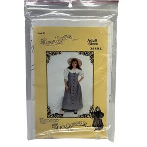 Prairie Clothing Co Prairie Jumper Sewing Pattern Stock 1 Adult‎ XS-XL 1989 VTG
